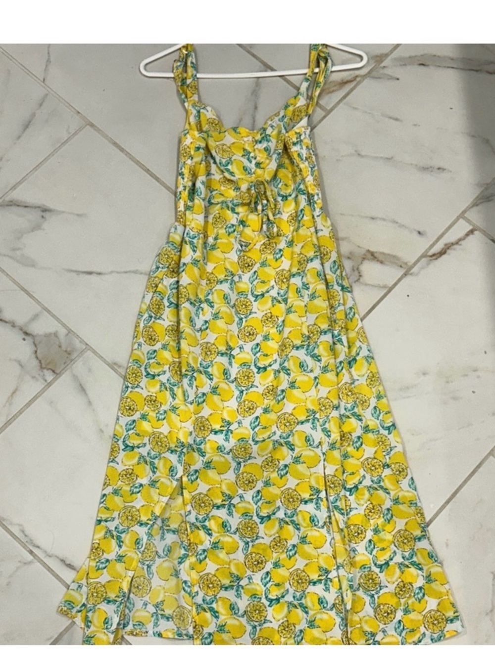 Melloday Lemon Print Sundress
